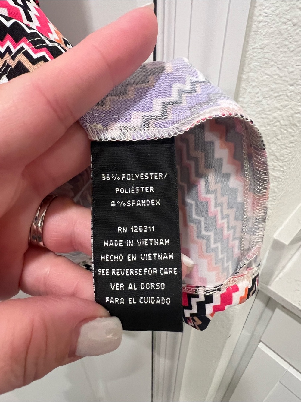 RN Studio by Ronni Nicole Women’s Chevron Dress XL - Picture 7 of 7